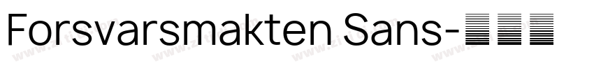 Forsvarsmakten Sans字体转换